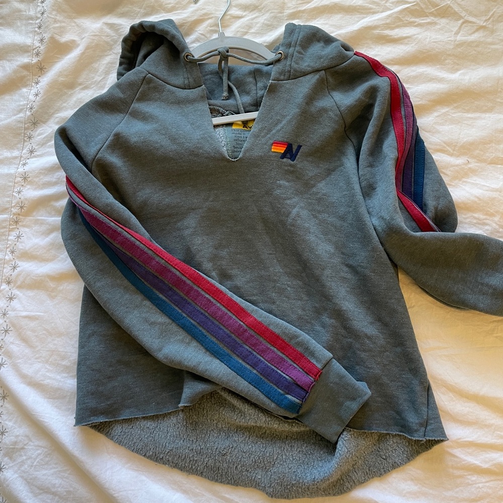 Aviator Nation Split Neck Hoodie